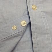 Chemise Chaps manches longues bleu uni taille M #238msch