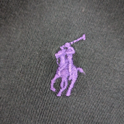 Chemise Ralph Lauren Homme XL XXL Noir Délavé Vintage Logo Violet Coupe Blake