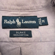 Chemise Ralph Lauren Blake Taille M Mauve Coton Oxford Manches Courtes