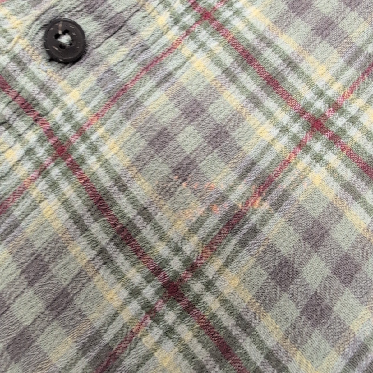 Chemise Patagonia L Marron Orange Carreaux Coton Bio Portugal manches courtes