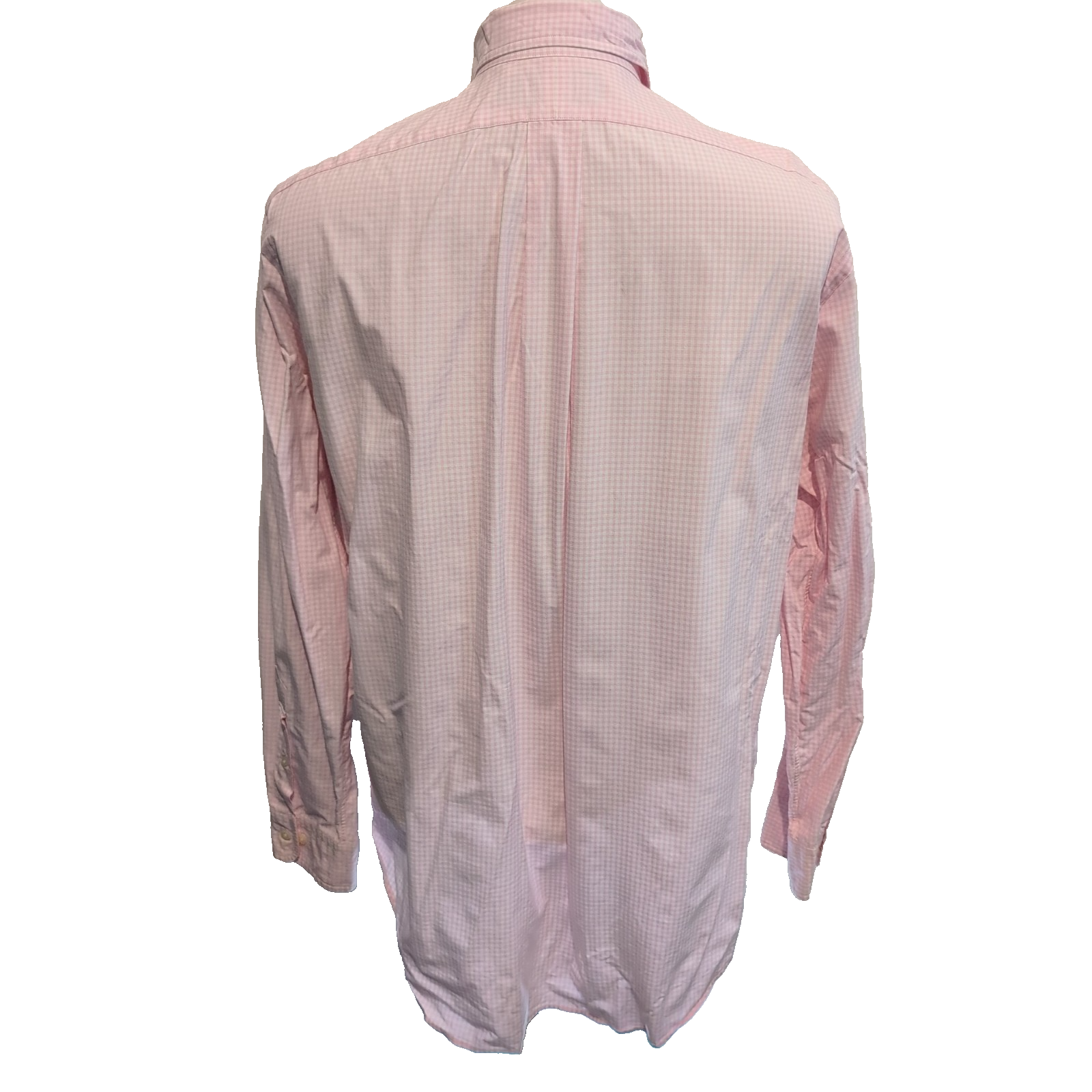 Chemise Ralph Lauren L Rose Petits Carreaux Shirt Button Down Logo Bleu Ciel