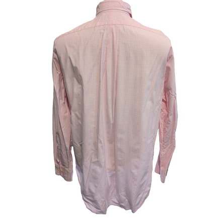Chemise Ralph Lauren L Rose Petits Carreaux Shirt Button Down Logo Bleu Ciel