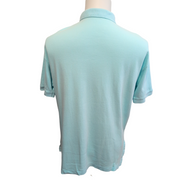 Polo Ralph Lauren Homme S Bleu Turquoise Clair Logo Orange Polo Manches Courtes