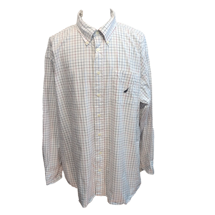 Chemise Nautica 3XL Carreaux Multicolores 100% Coton manches longues