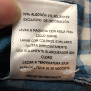 Chemise LEVI'S Homme XL Bleue et Blanche à Carreaux manches courtes
