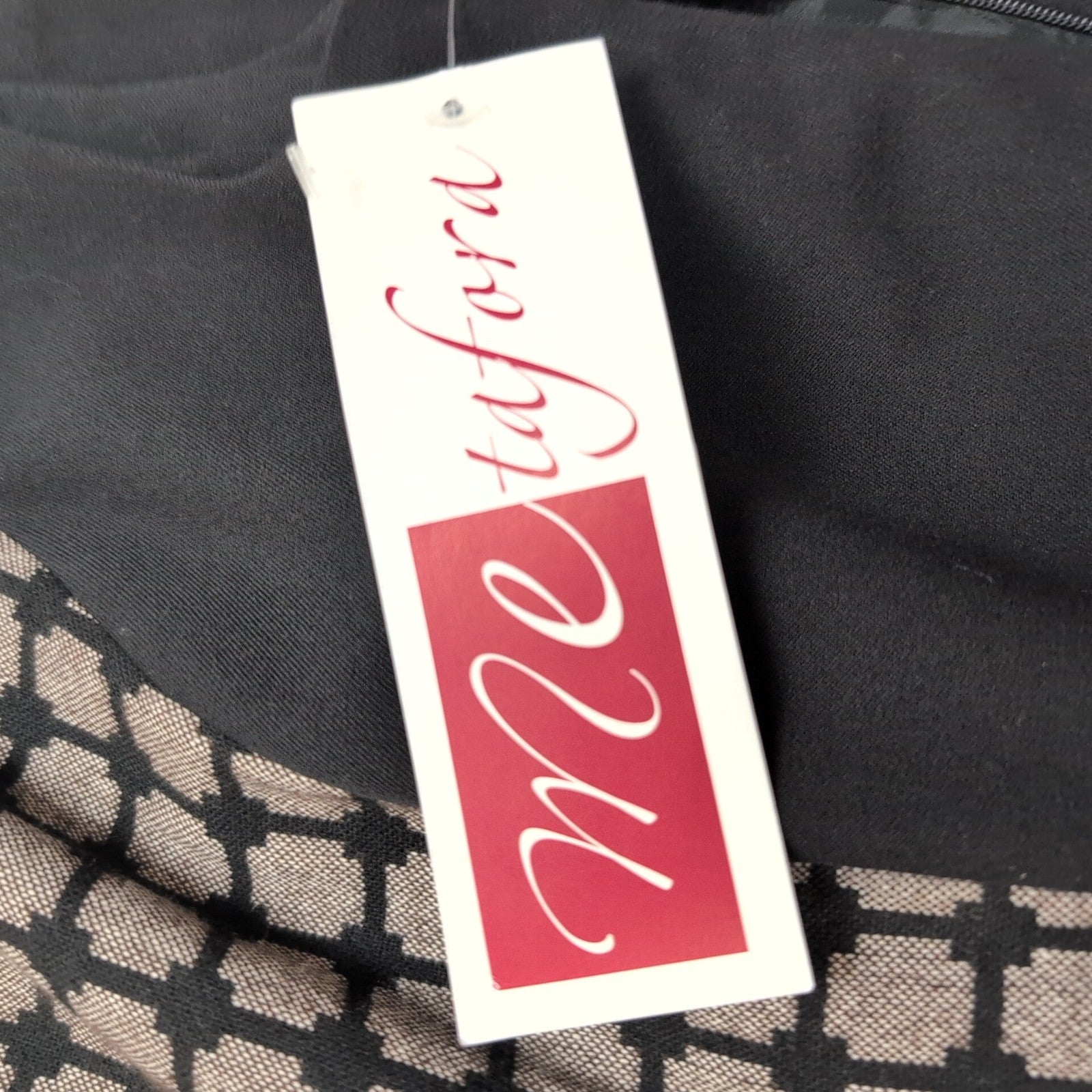 Robe Metaphora T38 Noire Motifs Sans Manches Zip Côté