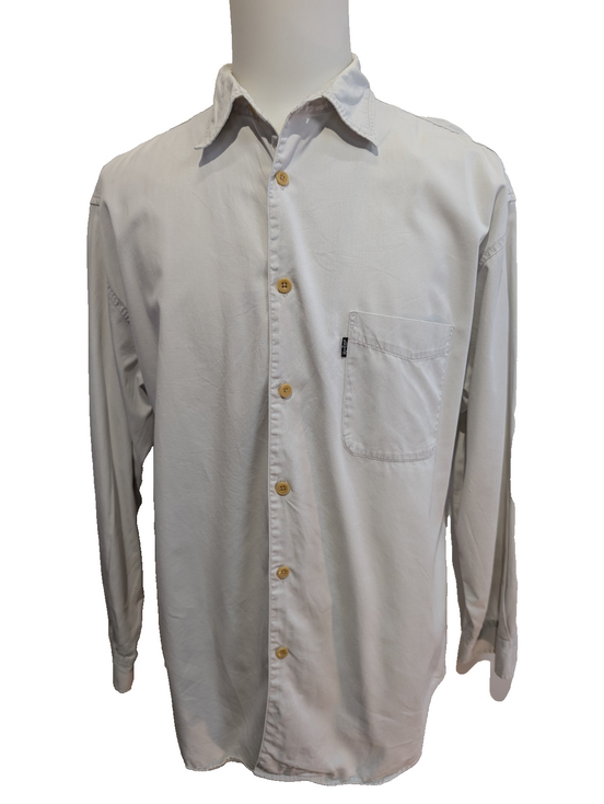 CHEMISE LEVI'S Coton Blanc Cassé Crème L/G Homme Vintage Poche