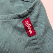 Chemise Wrangler Manche Courte Vert Pâle Stretch Taille 2XL Deux Poches