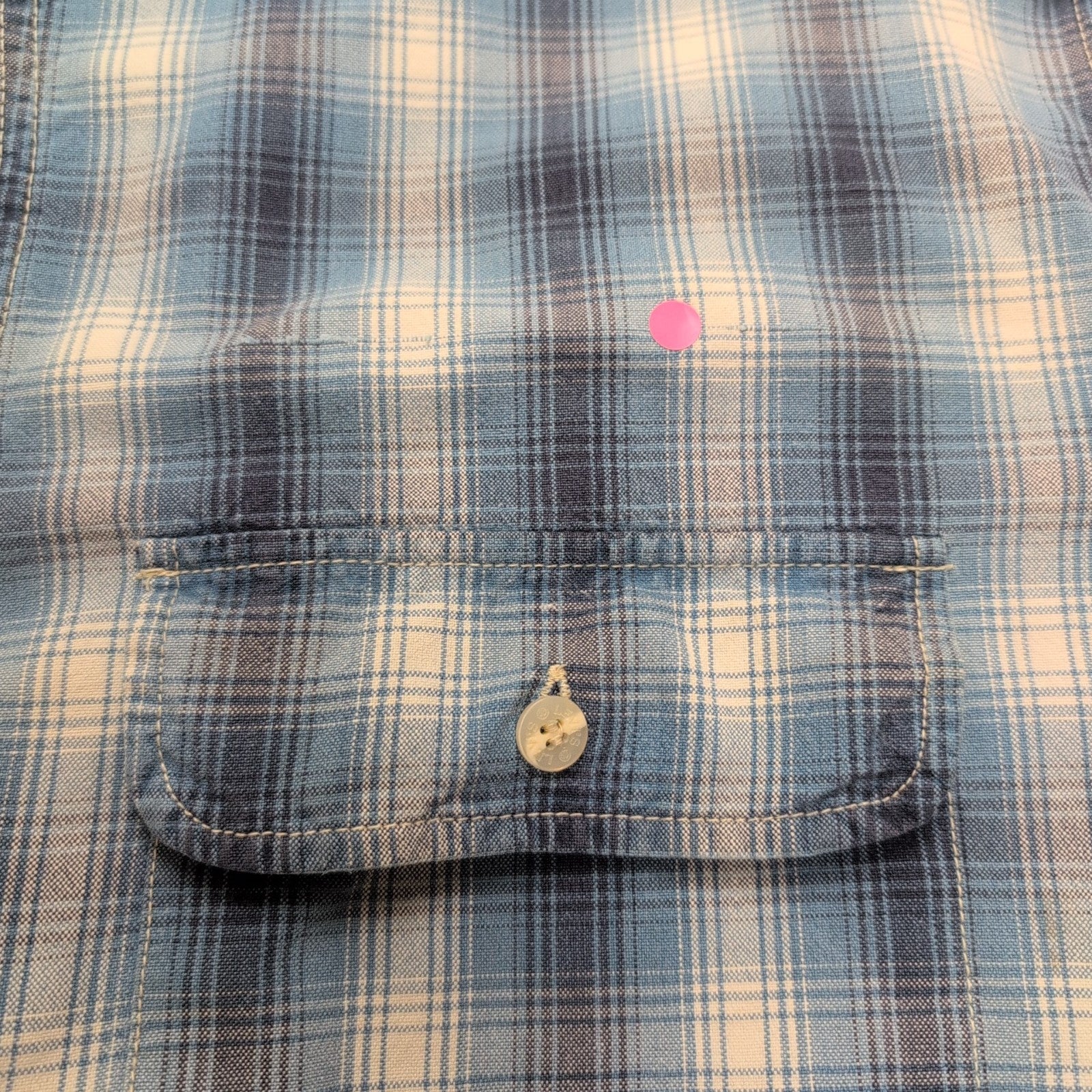Chemise Levi's bleu ciel vintage robuste Red Tab noir Taille M (taille grand)