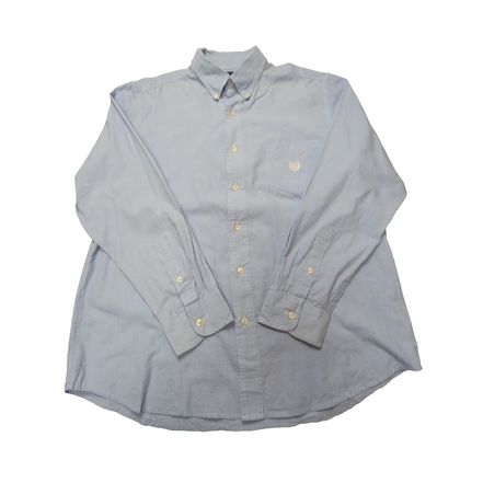 Chemise CHAPS bleue uni taille L #71e