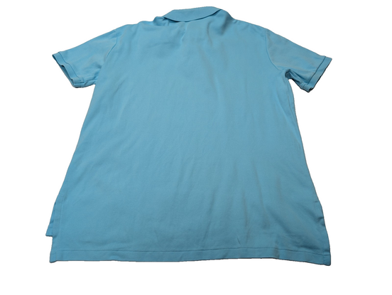 Polo manches courtes Polo Ralph Lauren M bleu turquoise logo orange Custom Fit