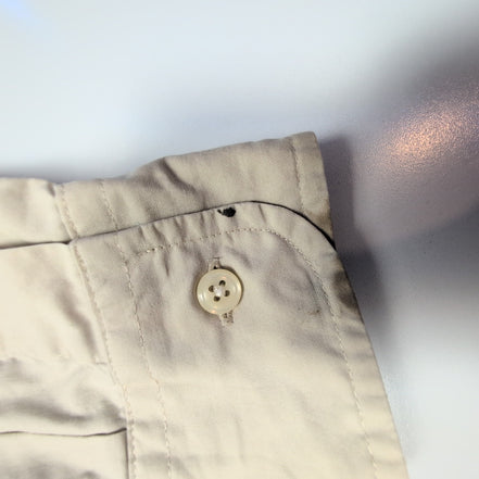 Chemise L.L. Bean beige crème uni taille S #134e
