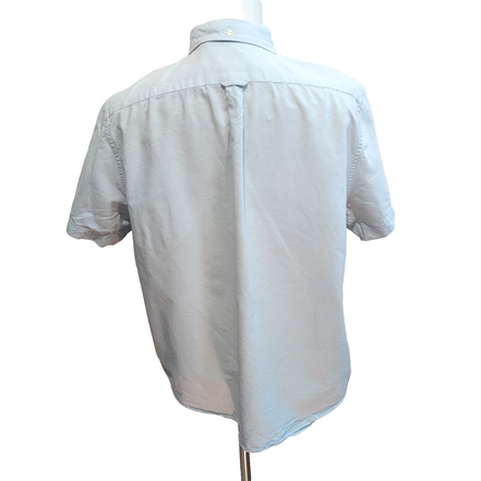 Chemise Lacoste Vintage XL Bleu Clair Regular Fit Poche manches courtes