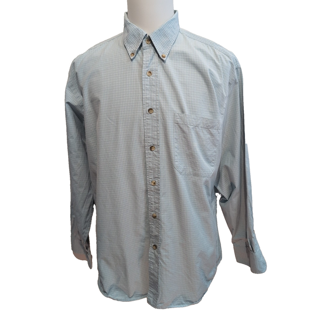 Chemise Pendleton XL Vert Clair Carreaux 100% Coton Poche Homme