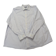 Chemise Chaps blanc bleu lila à carreaux taille XXXL #47e
