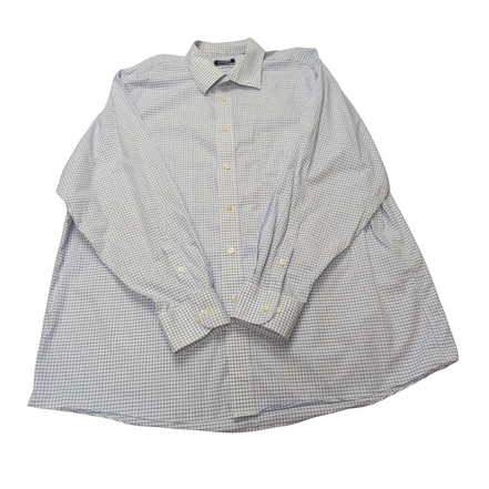 Chemise Chaps blanc bleu lila à carreaux taille XXXL #47e