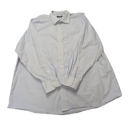 Chemise Chaps blanc bleu lila à carreaux taille XXXL #47e