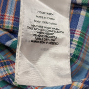 Chemise Polo Ralph Lauren Shirt L Bleu Carreaux Oxford Button Down Coton