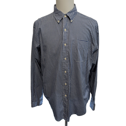 Chemise Ralph Lauren XL Classic Fit Bleu Marine Vichy Coton Excellent État
