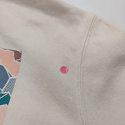 The North Face Sweat à Capuche Blanc - Grand Logo Carré au Dos - Taille XL Femme