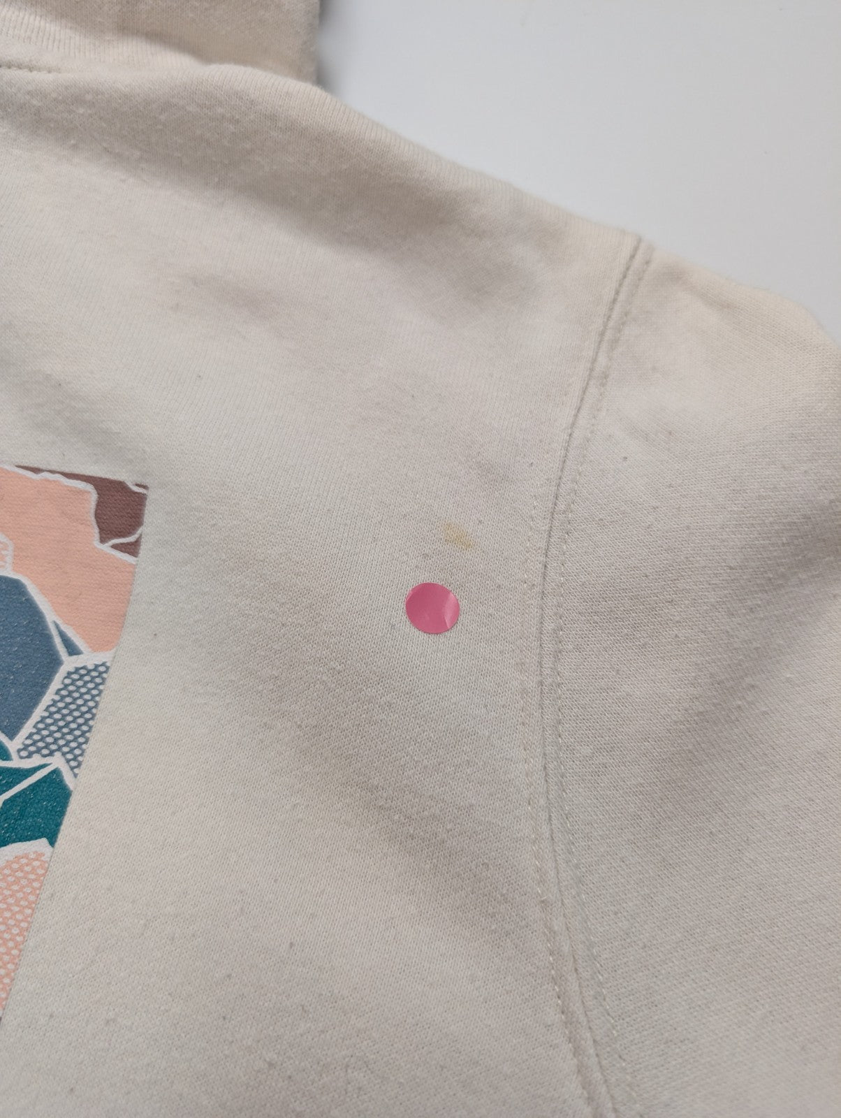 The North Face Sweat à Capuche Blanc - Grand Logo Carré au Dos - Taille XL Femme
