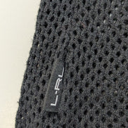 Pull LAUREN Ralph Lauren Active M noir maille ajourée transparente coton