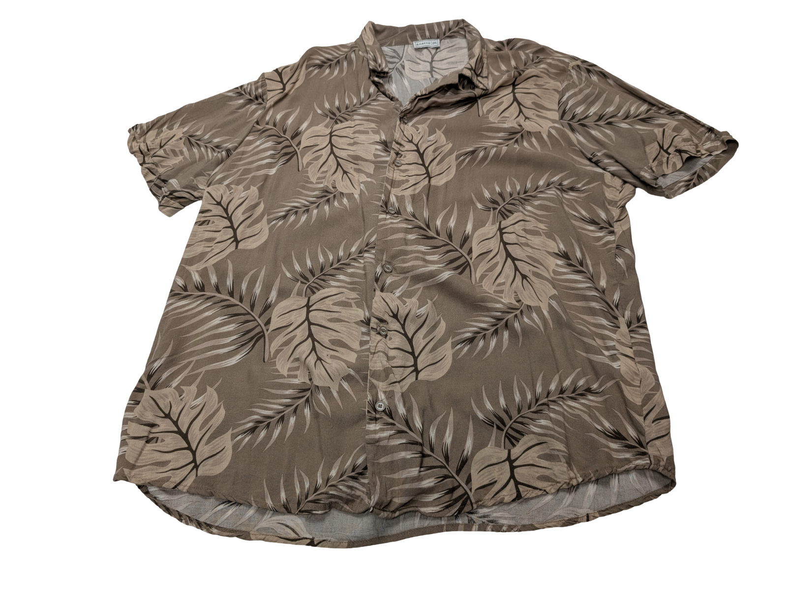 Chemise hawaïenne Firefly marron clair manches courtes taille XXL