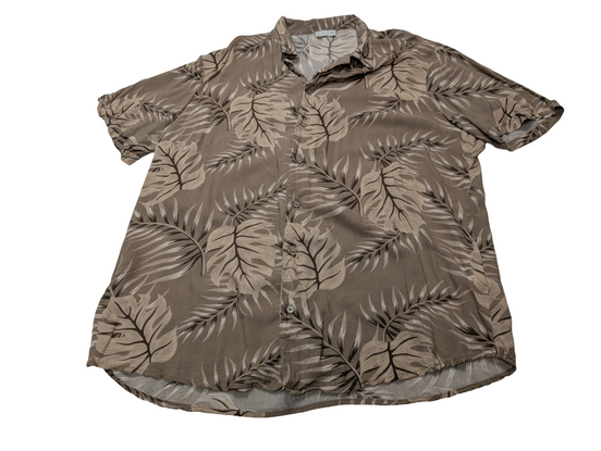Chemise hawaïenne Firefly marron clair manches courtes taille XXL