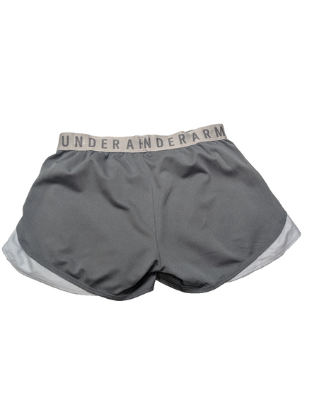 Short Under Armour HeatGear Gris avec 2 Poches - Femme Taille M