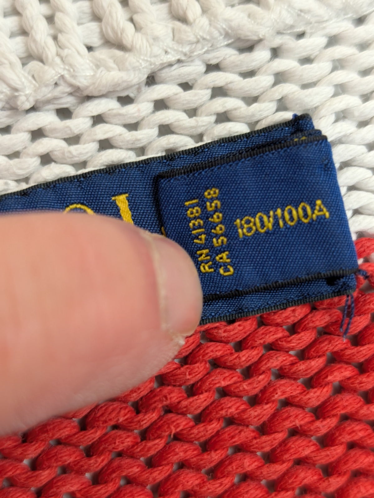 Pull Polo Ralph Lauren Yacht Club L multicolore rayures écusson brodé