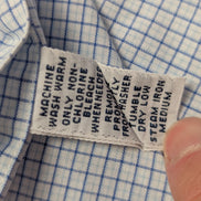 Chemise Ralph Lauren bleue petits carreaux logo marine taille XL #2444