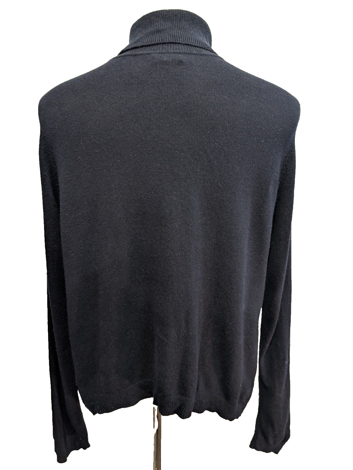 Pull Col Roulé Ralph Lauren (Lauren) femme Bleu Marine Soie Cachemire Taille XL