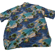 Chemise hawaïenne Pineapple Moon palmiers manches courtes taille M
