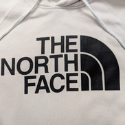 The North Face Sweat à Capuche Blanc - Logo Noir Frontal - Taille M Femme