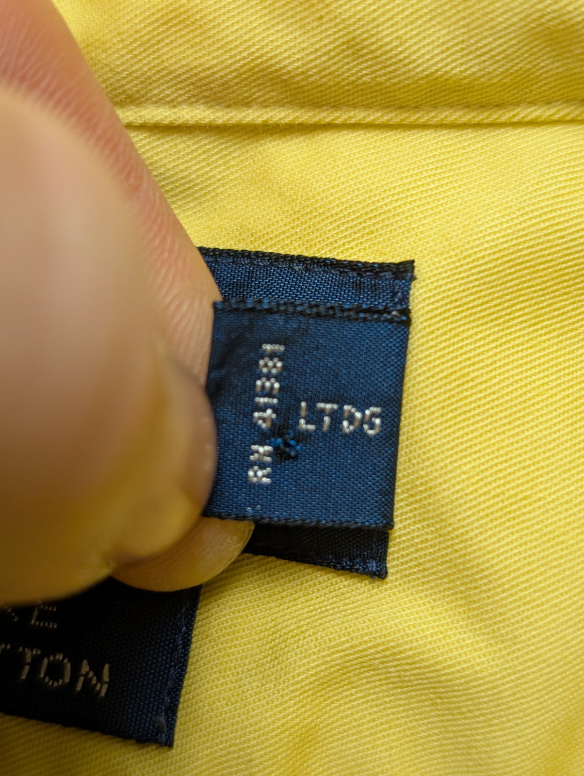Ralph Lauren Chemise Blake M Jaune Logo Marron Manches Courtes