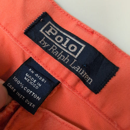 Pantalon Chino Polo Ralph Lauren Philip W33 L32 Orange Corail Coton USA