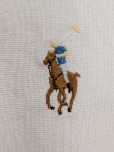 Chemise Polo Ralph Lauren Performance Blanche Manches Longues T. 4X Big 4XL 5XL