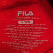 Sweat Fila Vintage T. M Col Rond Rouge | Multi-Logos Manches | TBE