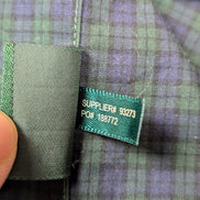 Chemise Lauren Ralph Lauren XL carreaux vert bleu violet shirt button down