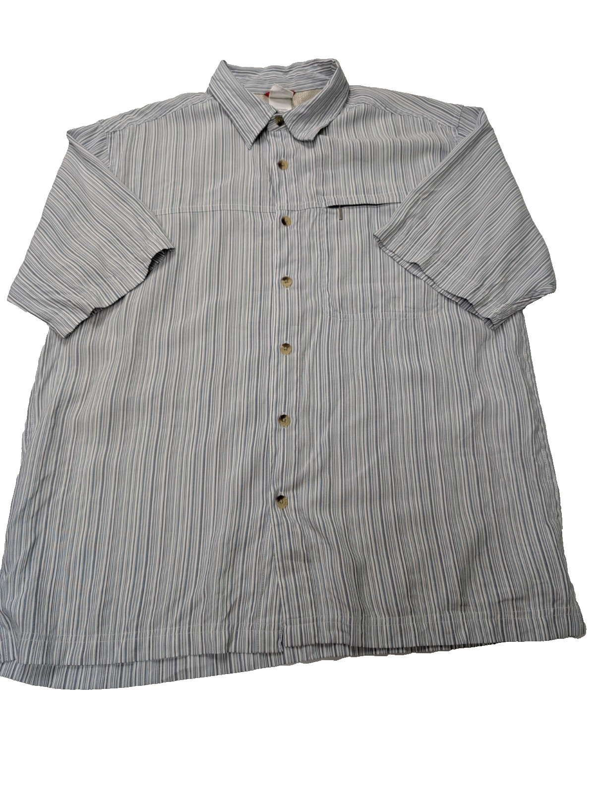 Chemise manches courtes The North Face bleue à rayures taille M #111msch