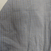 Chemise Polo Ralph Lauren Shirt S Custom Fit Micro-Carreaux Bleu Blanc Button Do