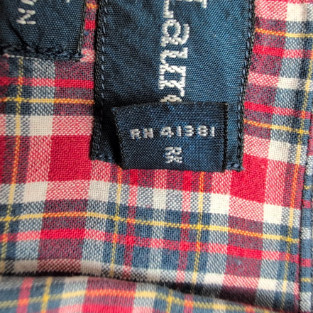 Chemise Ralph Lauren Blaire L XL Rouge Manches Courtes Button Down Shirt