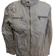 Veste Harrington Griffe Noire Sport Crème XXL Homme Blouson Vintage Chic Casual