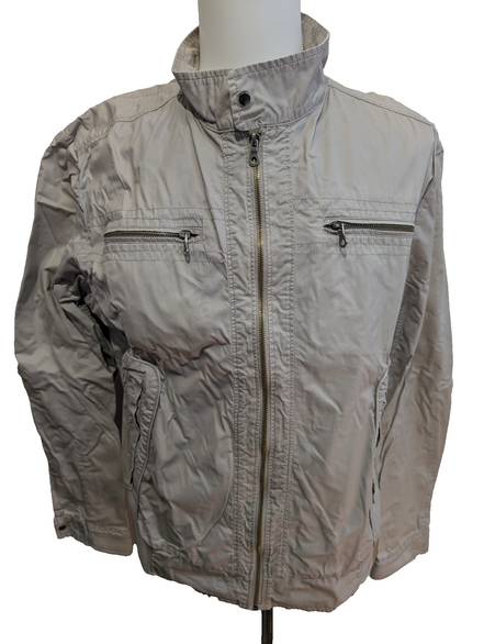 Veste Harrington Griffe Noire Sport Crème XXL Homme Blouson Vintage Chic Casual