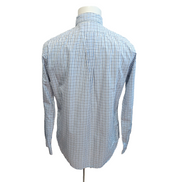 Chemise Ralph Lauren Classic Fit S Blanc Bleu Carreaux Manches Longues