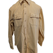L.L. Bean Chemise Homme XL Vintage Flannelle Workwear CHAMOISÉE Jaune Pâle