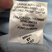 Chemise Tommy Hilfiger Homme Taille M/L Bleu Clair Rayée Coton Poche