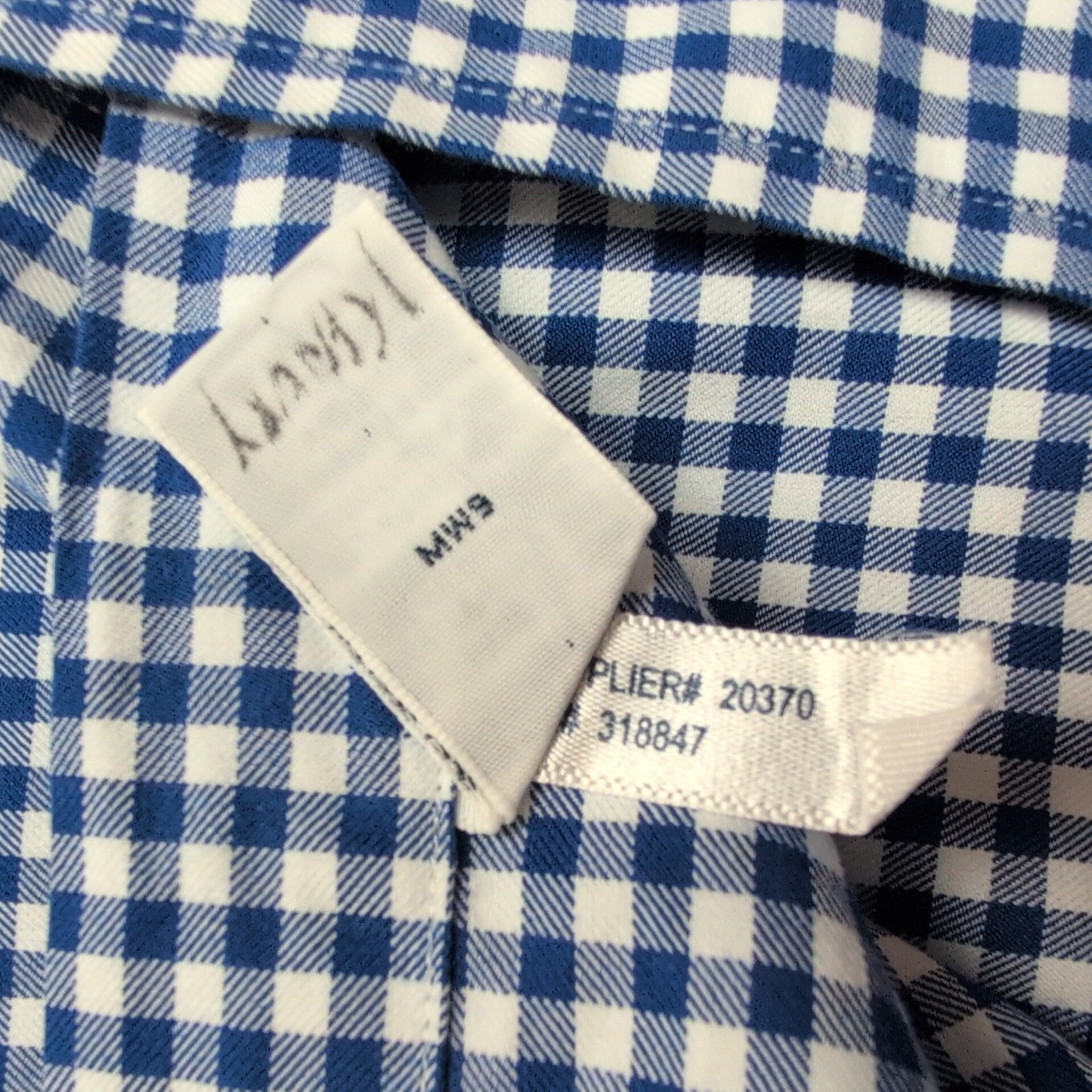 Chemise Ralph Lauren XL Classic Fit Bleu Marine Vichy Coton Excellent État
