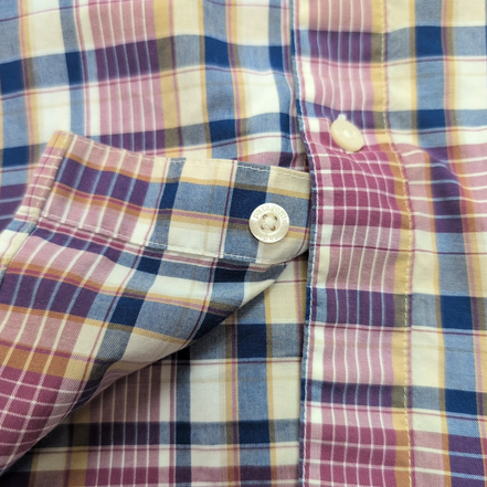 Chemise Patagonia L Bordeaux Carreaux Coton Organique Poche Homme