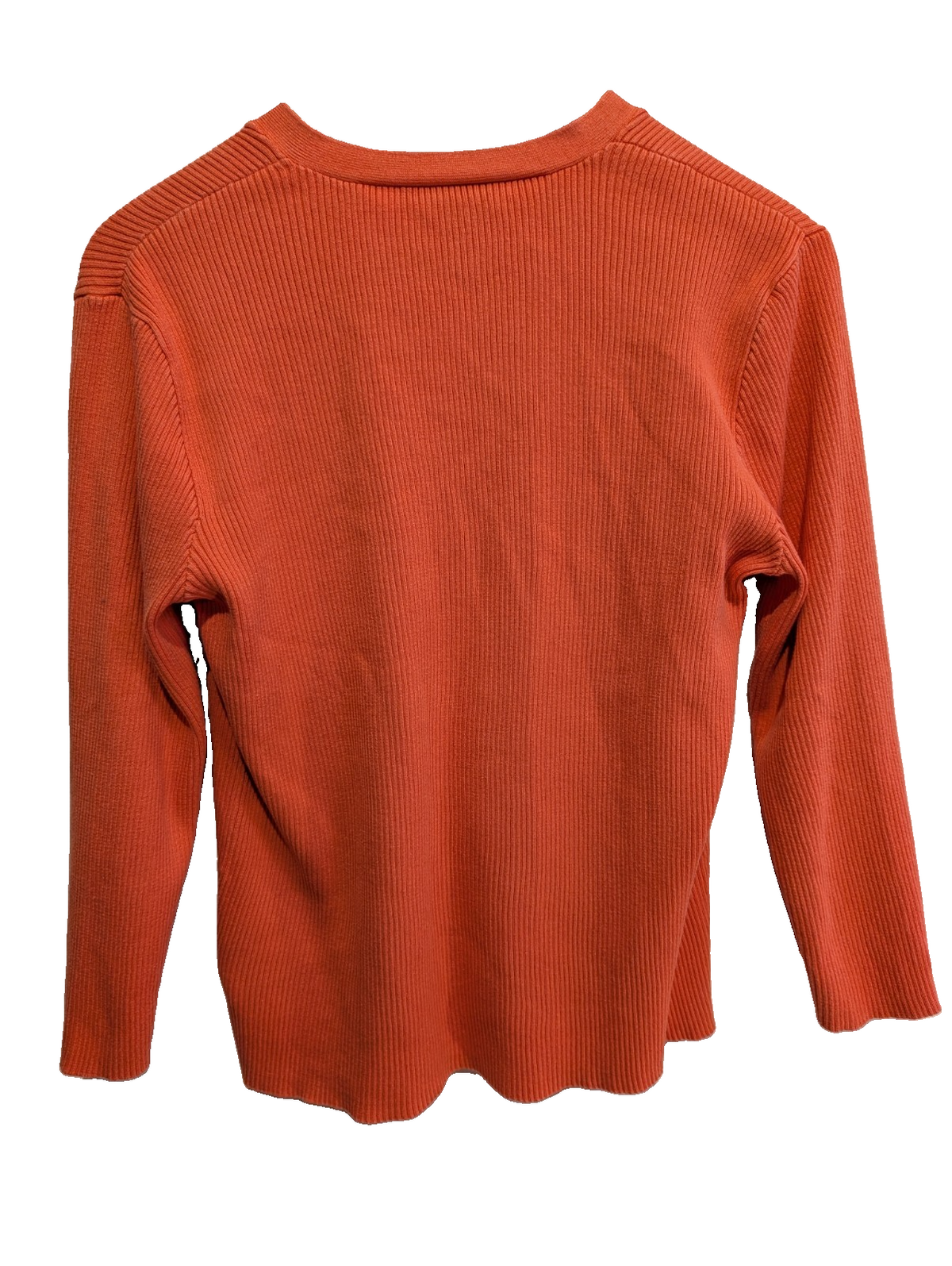 Cardigan LAUREN Ralph Lauren femme M orange corail coton col V boutonné